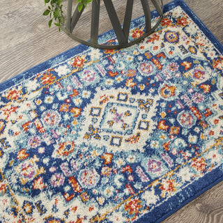 Nourison Passion PSN29 Blue/Multicolor Area Rug