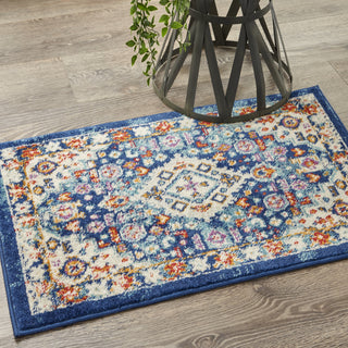 Nourison Passion PSN29 Blue/Multicolor Area Rug