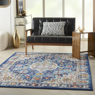 Nourison Passion PSN29 Blue/Multicolor Area Rug