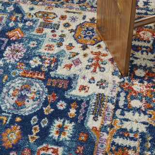 Nourison Passion PSN29 Blue/Multicolor Area Rug