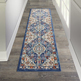 Nourison Passion PSN29 Blue/Multicolor Area Rug