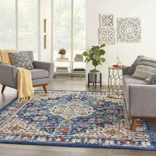 Nourison Passion PSN29 Blue/Multicolor Area Rug