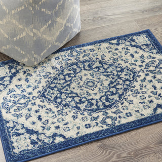 Nourison Passion PSN30 Ivory Blue Area Rug