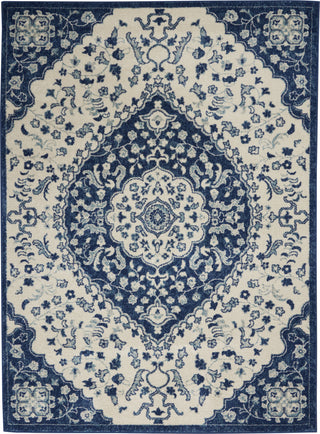 Nourison Passion PSN30 Ivory Blue Area Rug