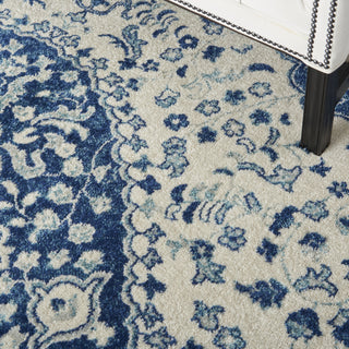 Nourison Passion PSN30 Ivory Blue Area Rug