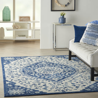 Nourison Passion PSN30 Ivory Blue Area Rug