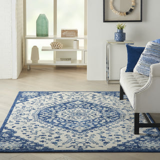 Nourison Passion PSN30 Ivory Blue Area Rug