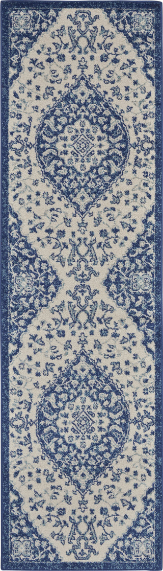 Nourison Passion PSN30 Ivory Blue Area Rug