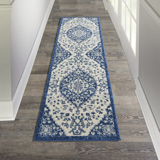 Nourison Passion PSN30 Ivory Blue Area Rug