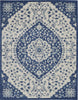 Nourison Passion PSN30 Ivory Blue Area Rug