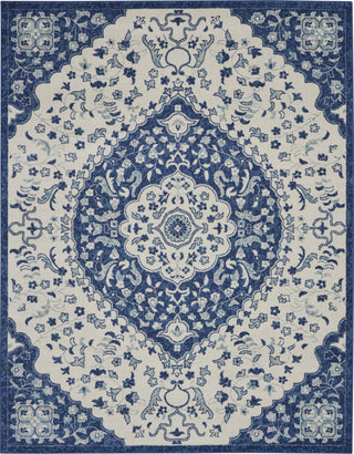 Nourison Passion PSN30 Ivory Blue Area Rug