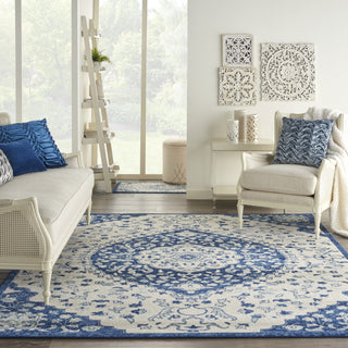 Nourison Passion PSN30 Ivory Blue Area Rug