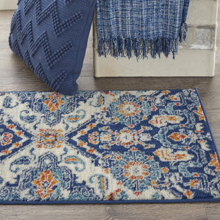 Nourison Passion PSN31 Blue/Multicolor Area Rug