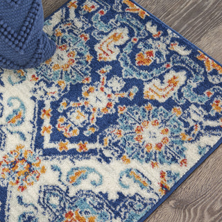 Nourison Passion PSN31 Blue/Multicolor Area Rug