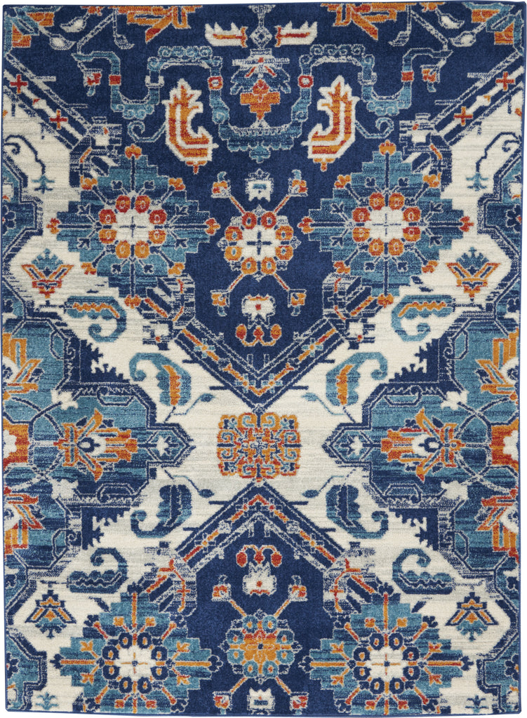 Nourison Passion PSN31 Blue/Multicolor Area Rug