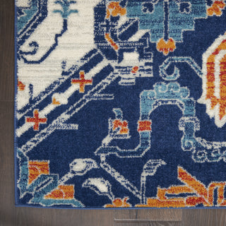 Nourison Passion PSN31 Blue/Multicolor Area Rug