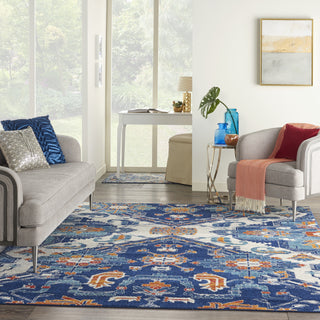 Nourison Passion PSN31 Blue/Multicolor Area Rug