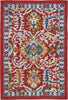 Nourison Passion PSN32 Red Multi Colored Area Rug