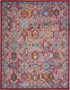 Nourison Passion PSN32 Red Multi Colored Area Rug