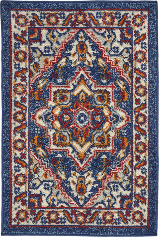 Nourison Passion PSN33 Blue/Multicolor Area Rug