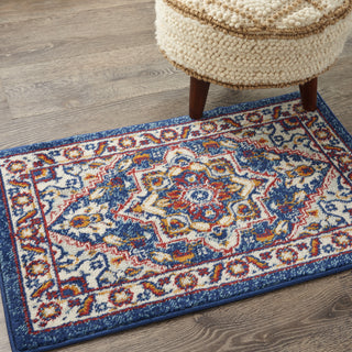 Nourison Passion PSN33 Blue/Multicolor Area Rug