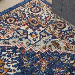 Nourison Passion PSN33 Blue/Multicolor Area Rug