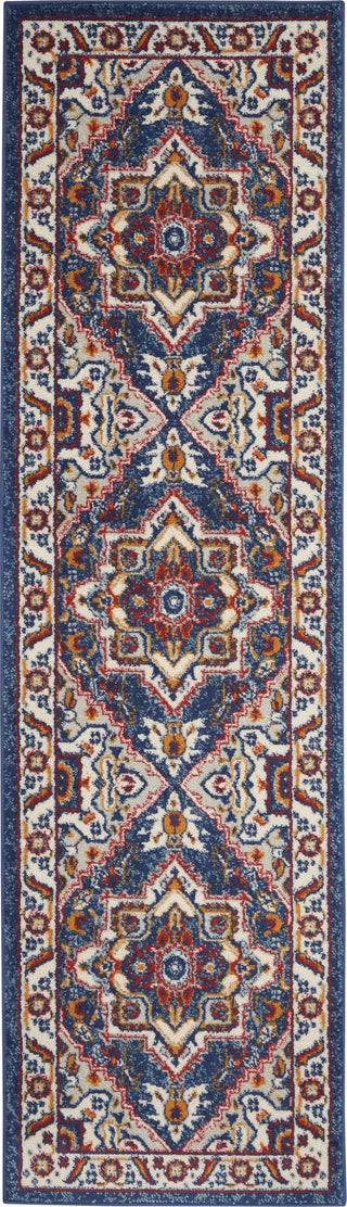 Nourison Passion PSN33 Blue/Multicolor Area Rug