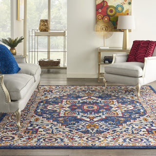 Nourison Passion PSN33 Blue/Multicolor Area Rug