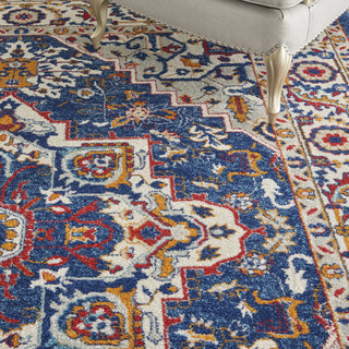 Nourison Passion PSN33 Blue/Multicolor Area Rug