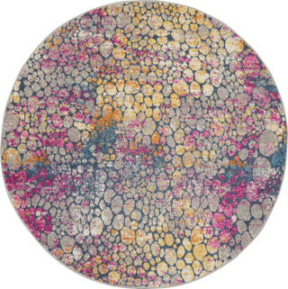 Nourison Passion PSN34 Yellow/Multi Area Rug Round