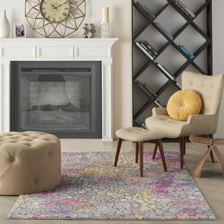 Nourison Passion PSN34 Yellow/Multi Area Rug Room Scene Featured