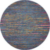 Nourison Passion PSN35 Blue/Multicolor Area Rug Round
