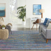 Nourison Passion PSN35 Blue/Multicolor Area Rug Room Scene Featured