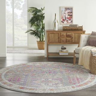 Nourison Passion PSN37 Grey/Multi Area Rug Room Scene 3