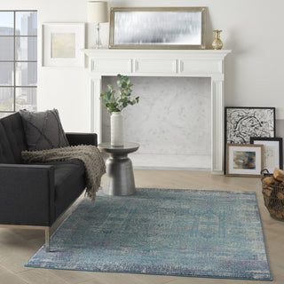 Nourison Passion PSN38 Blue Area Rug