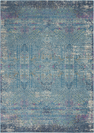 Nourison Passion PSN38 Blue Area Rug