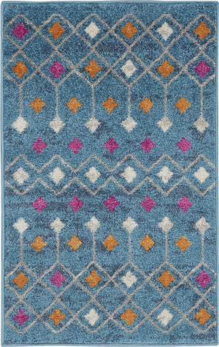 Nourison Passion PSN45 Blue/Multicolor Area Rug