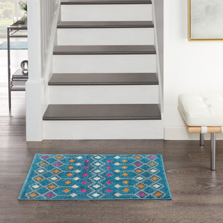 Nourison Passion PSN45 Blue/Multicolor Area Rug