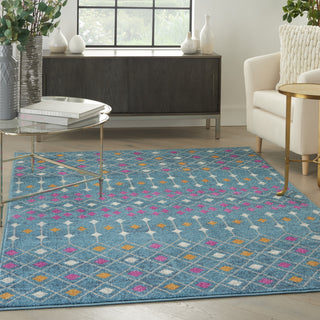 Nourison Passion PSN45 Blue/Multicolor Area Rug