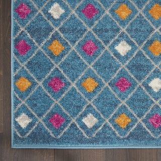 Nourison Passion PSN45 Blue/Multicolor Area Rug