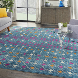 Nourison Passion PSN45 Blue/Multicolor Area Rug