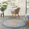 Nourison Passion PSN47 Blue/Multicolor Area Rug
