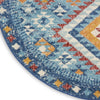 Nourison Passion PSN47 Blue/Multicolor Area Rug