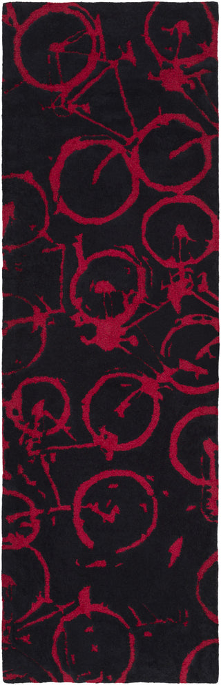 Surya Peerpressure PSR-7004 Cherry Area Rug by Mike Farrell 2'6'' x 8' Runner