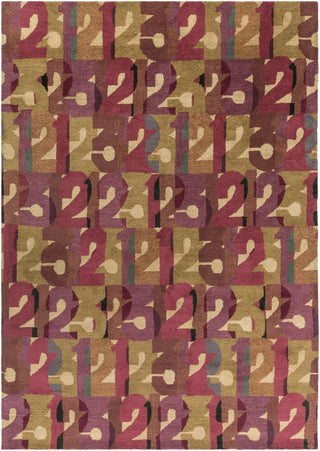 Surya Peerpressure PSR-7011 Burgundy Area Rug by Mike Farrell 8' x 11'