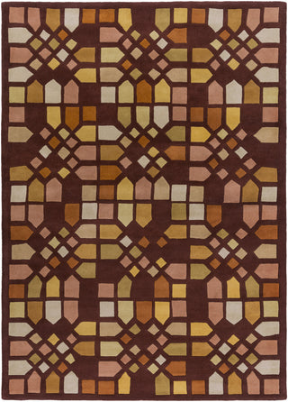 Surya Peerpressure PSR-7015 Burgundy Area Rug by Mike Farrell 8' x 11'