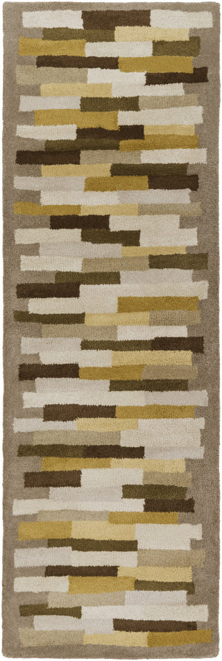 Surya Peerpressure PSR-7017 Gold Area Rug by Mike Farrell 2'6'' x 8' Runner