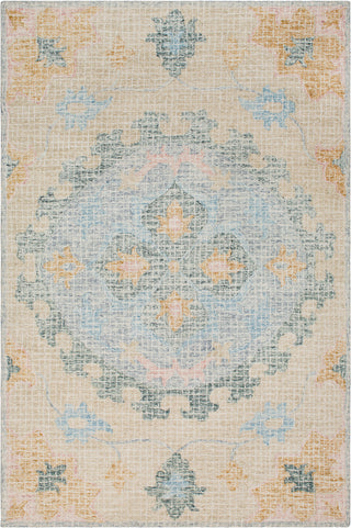 Surya Piastrella PST-2305 Teal Sage Cream Khaki Pale Blue Denim Blush Rose Beige Tan Area Rug main image