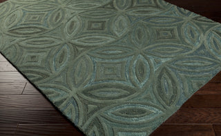 Surya Perspective PSV-33 Moss Hand Tufted Area Rug 5x8 Corner