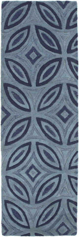 Surya Perspective PSV-40 Teal Area Rug 2'6'' x 8' Runner